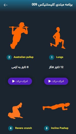 برنامه سطح پایه کلیستنیکس - تصویر 6